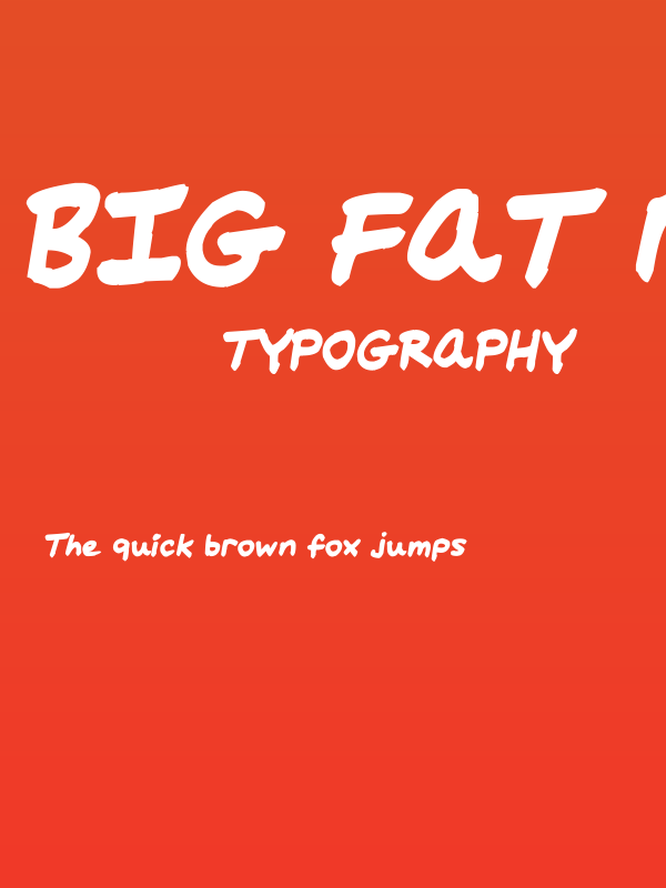 Big Fat Marker Poster