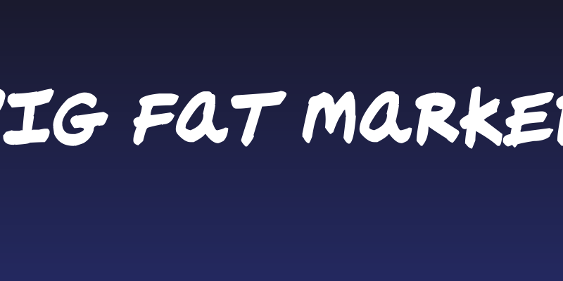 Big Fat Marker Social Header