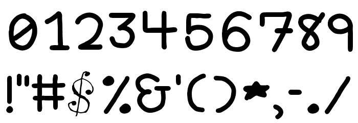 Big Fat Pencil 2 Font OTHER CHARS
