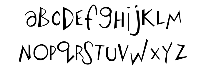 Big-Fish-Ensemble Font LOWERCASE