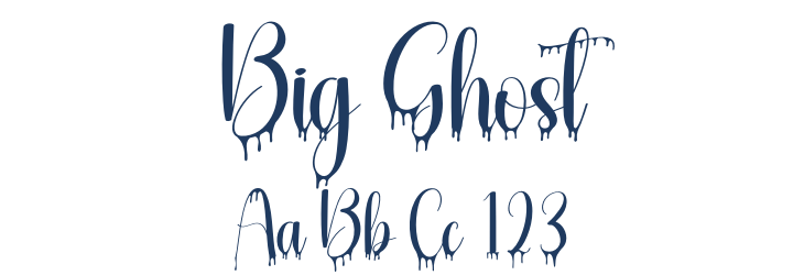 Big Ghost Font Preview
