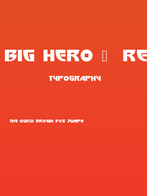 Big Hero 6  Regular Poster