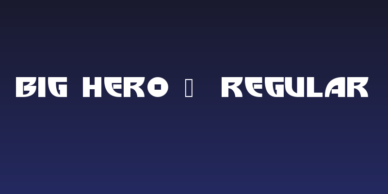 Big Hero 6  Regular Social Header