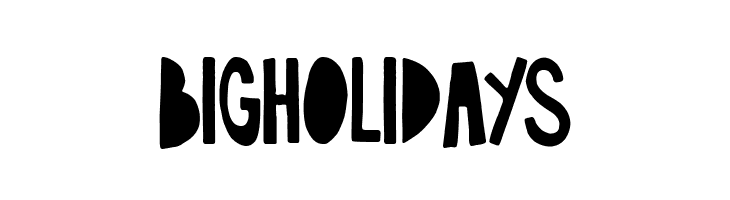 Big Holidays  font caratteri gratis
