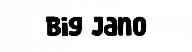 Big Jano  Fuentes Gratis Descargar