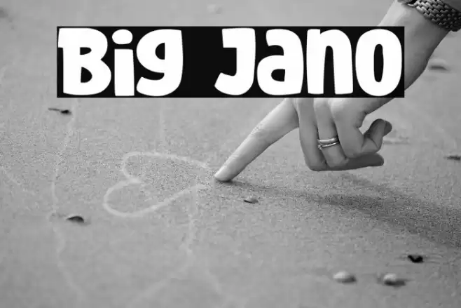 Big Jano Font examples