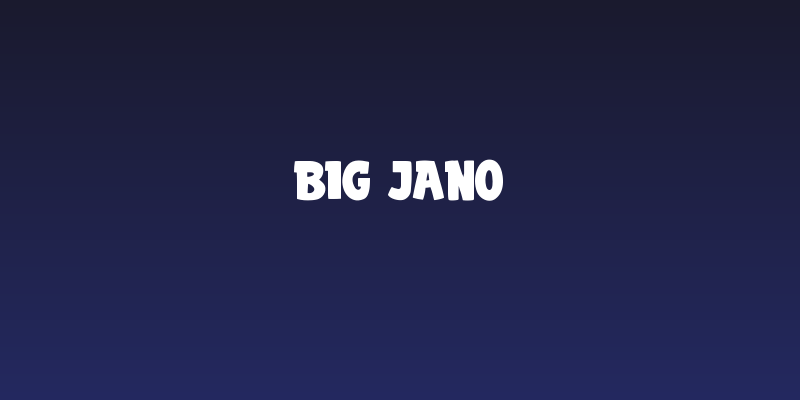 Big Jano Social Header