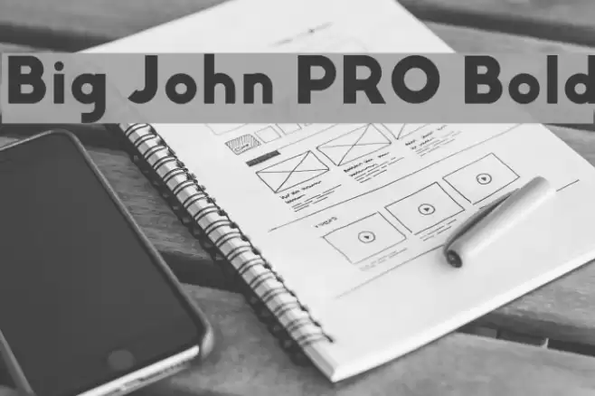 Big John PRO Bold Font examples
