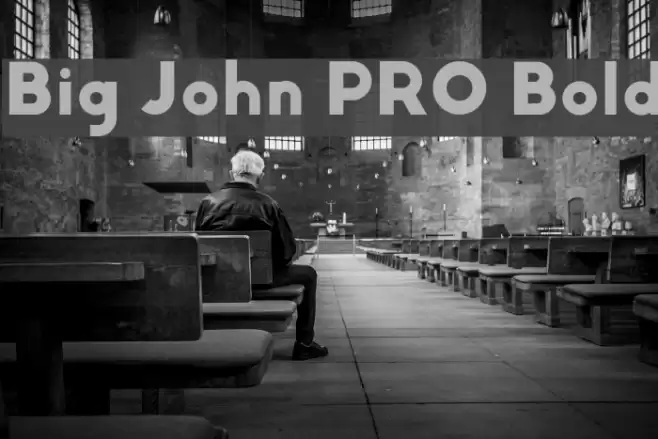 Big John PRO Bold Font examples