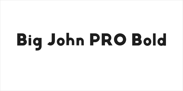 Big John PRO Bold Logo