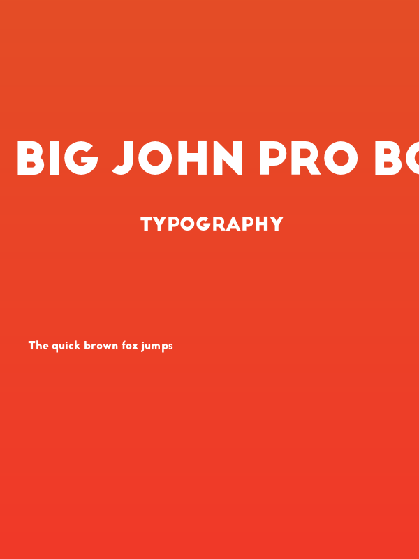 Big John PRO Bold Poster