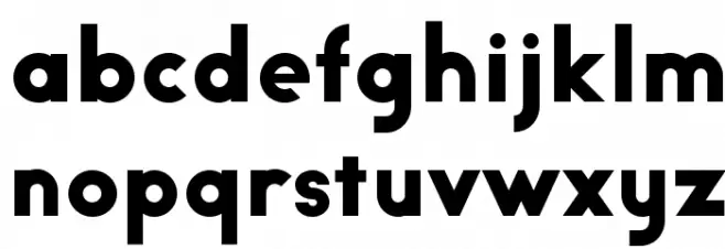 Big John PRO Bold Font LOWERCASE