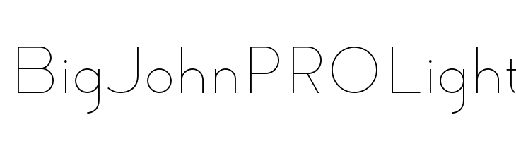 Big John PRO Light  Free Fonts Download