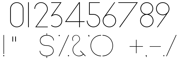 Big John PRO Light Font OTHER CHARS