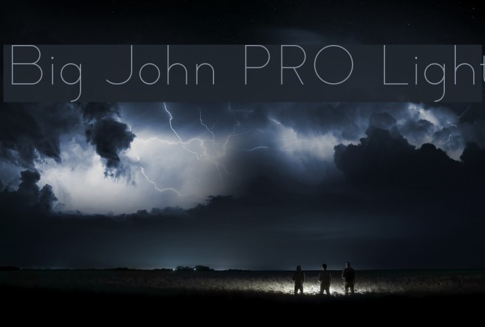 Big John PRO Light Font examples
