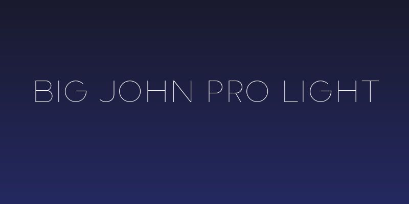 Big John PRO Light Social Header