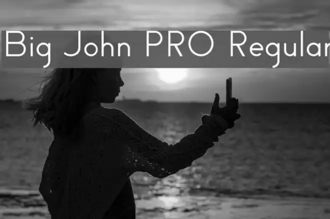 Big John PRO Regular Font examples