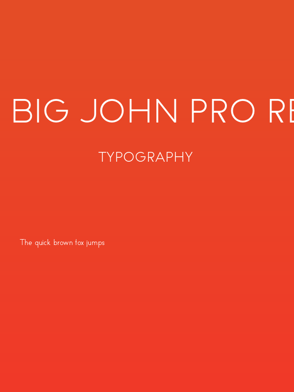 Big John PRO Regular Poster