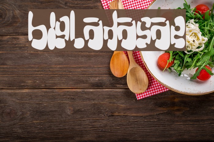 Big-Loada-Splatter Font examples