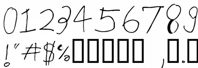 Big Log Font OTHER CHARS