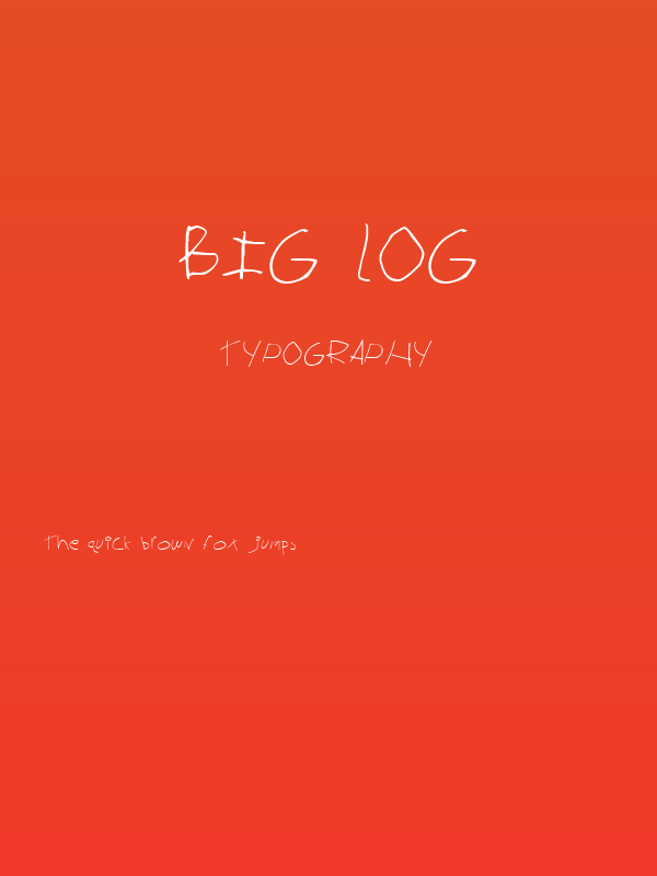 Big Log Poster