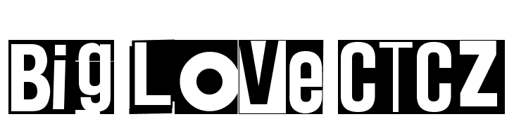 Big Love CTCZ  Descarca Fonturi Gratis