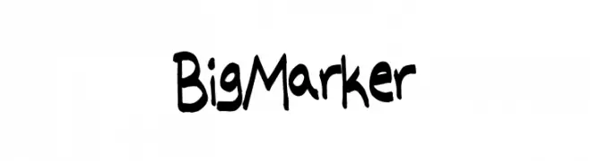 Big Marker  フリーフォントのダウンロード