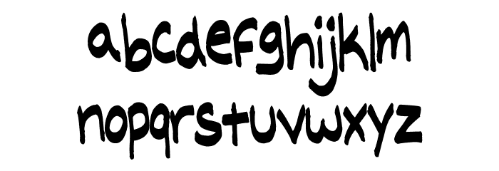 Big Marker Font LOWERCASE