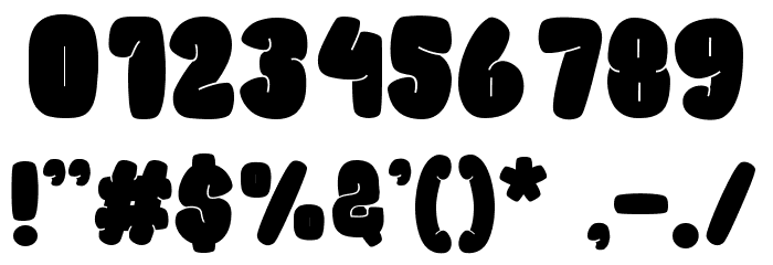 Big-Mickey Font OTHER CHARS