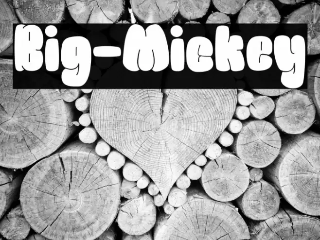 Big-Mickey Шрифта examples