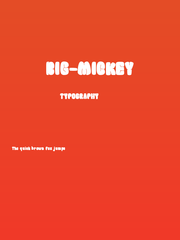 Big-Mickey Poster