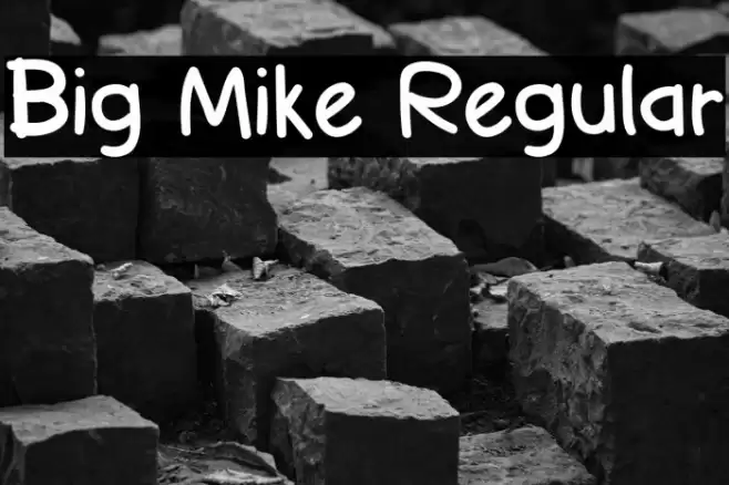 Big Mike Regular Font examples