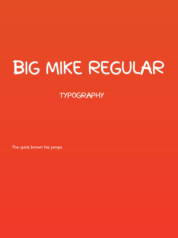 Big Mike Regular Poster