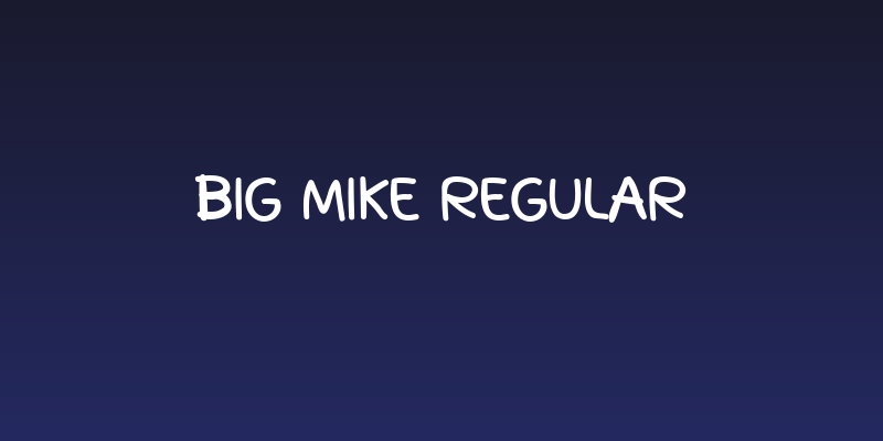 Big Mike Regular Social Header