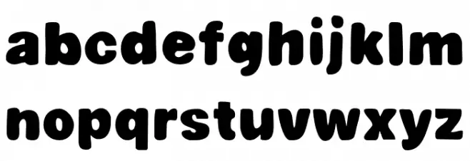 Big Monday Font LOWERCASE