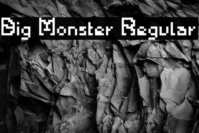 Big Monster Regular Font examples