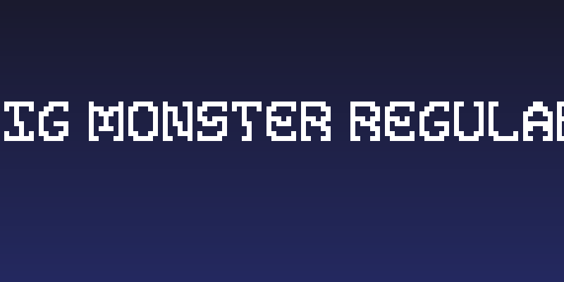 Big Monster Regular Social Header