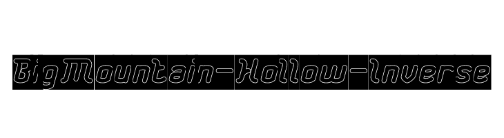 Big Mountain-Hollow-Inverse  Frei Schriftart Herunterladen