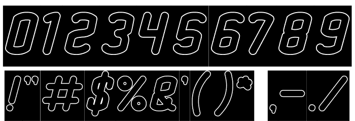 Big Mountain-Hollow-Inverse Font OTHER CHARS