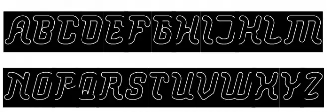 Big Mountain-Hollow-Inverse Font Litere mari