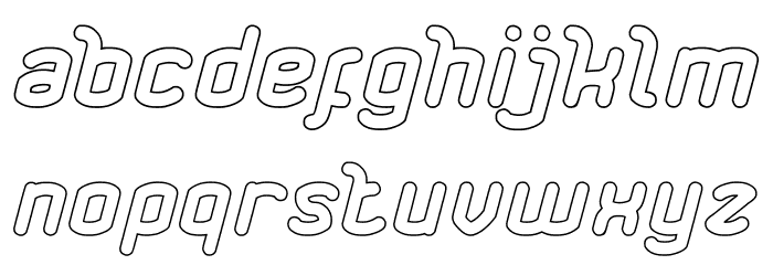 Big Mountain-Hollow Font LOWERCASE