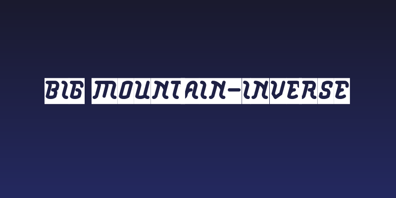 Big Mountain-Inverse Social Header