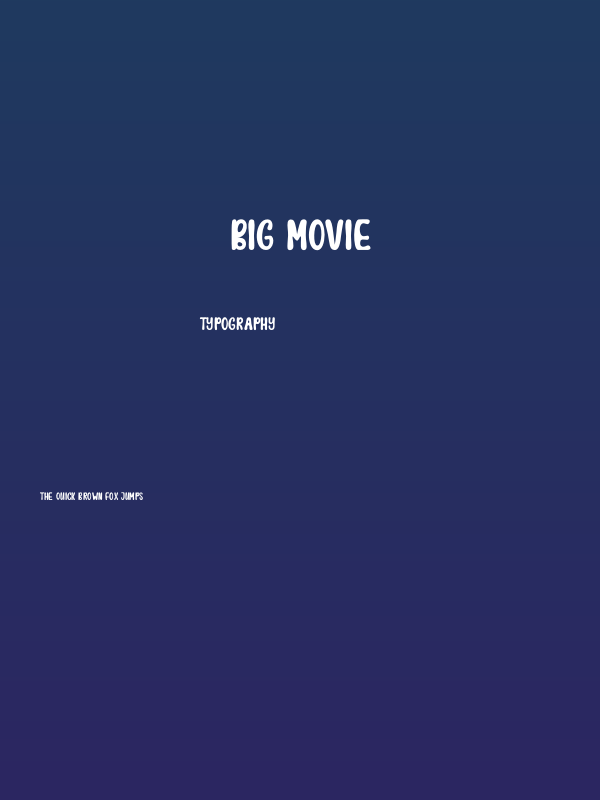 Big Movie Poster