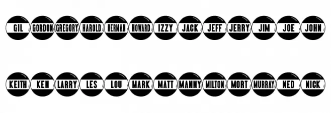 Big Name Buttons JL Fuentes MAYÚSCULAS