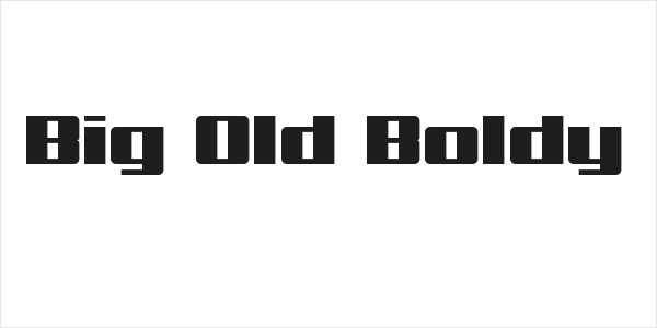 Big Old Boldy Logo
