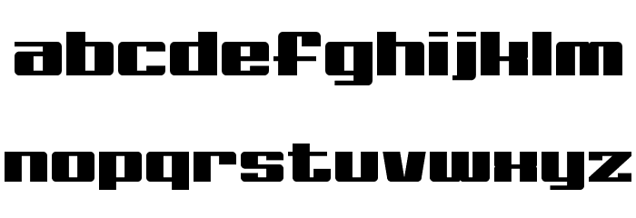 Big Old Boldy Font LOWERCASE