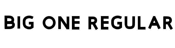 Big One Regular  Fuentes Gratis Descargar