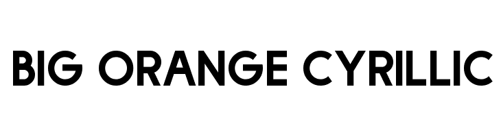 Big Orange Cyrillic  font caratteri gratis