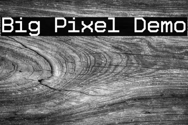 Big Pixel Demo Font examples