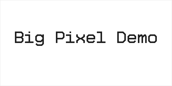 Big Pixel Demo Logo